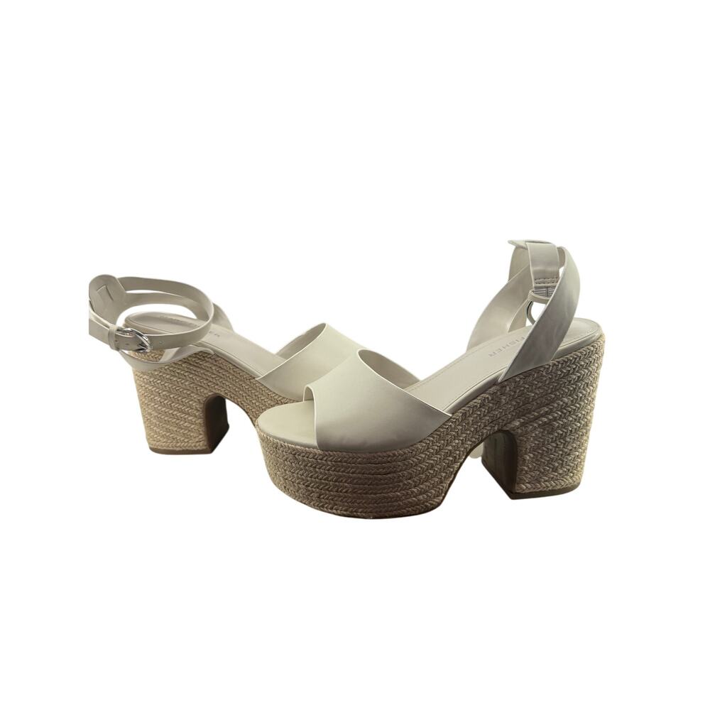 Marc Fisher Vetina Wedge Sandal Ivory Womens 9.5M